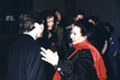 Mit Montserrat Caballé. Montserrat Caballé-Bernabé Martí Stipendien Übergabezeremonie, Zaragoza, 1995.
